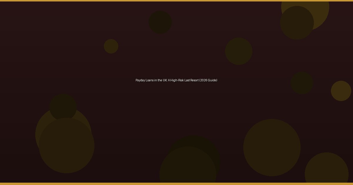 Payday Loans in the UK: A High-Risk Last Resort (2026 Guide) - Image 2