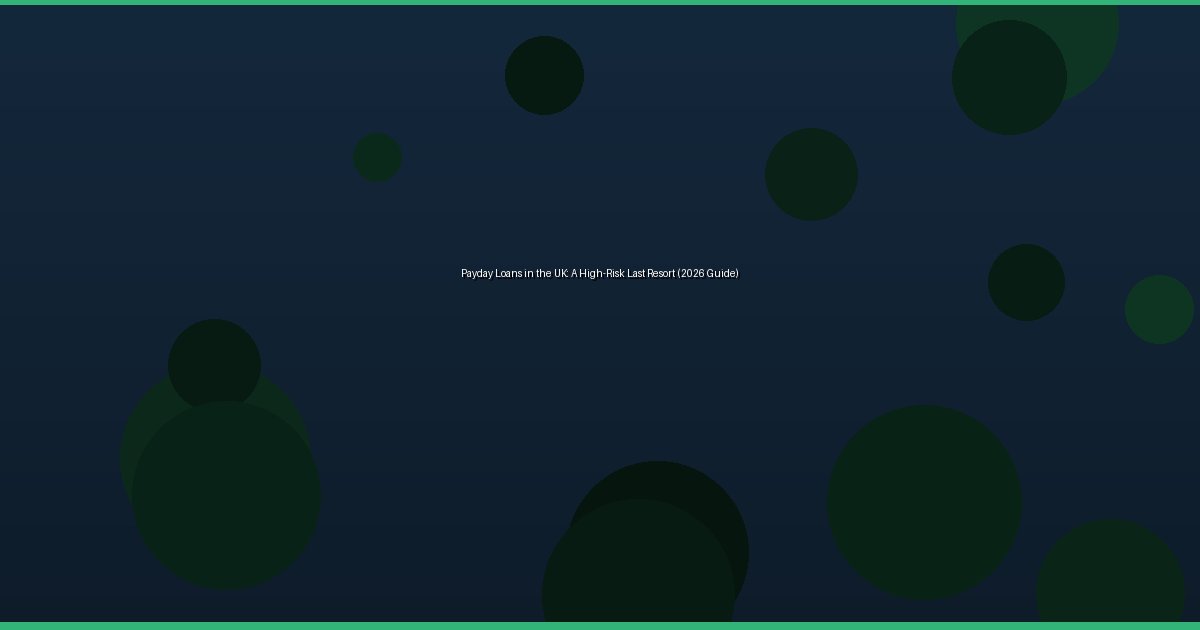 Payday Loans in the UK: A High-Risk Last Resort (2026 Guide) - Image 3