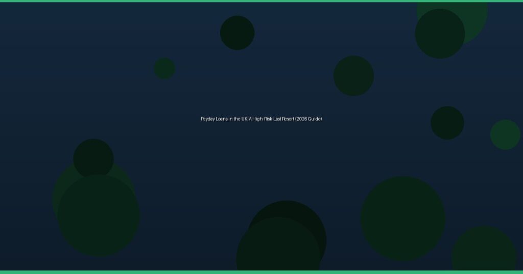 Payday Loans in the UK: A High-Risk Last Resort (2026 Guide)